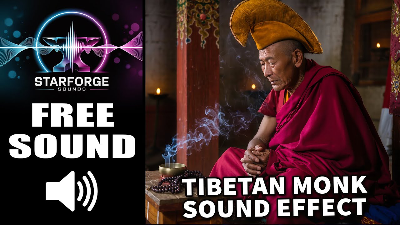FREE Tibetan Monk Throat Singing Sounds 🎵  Resonating Royalty-Free Monk Chants