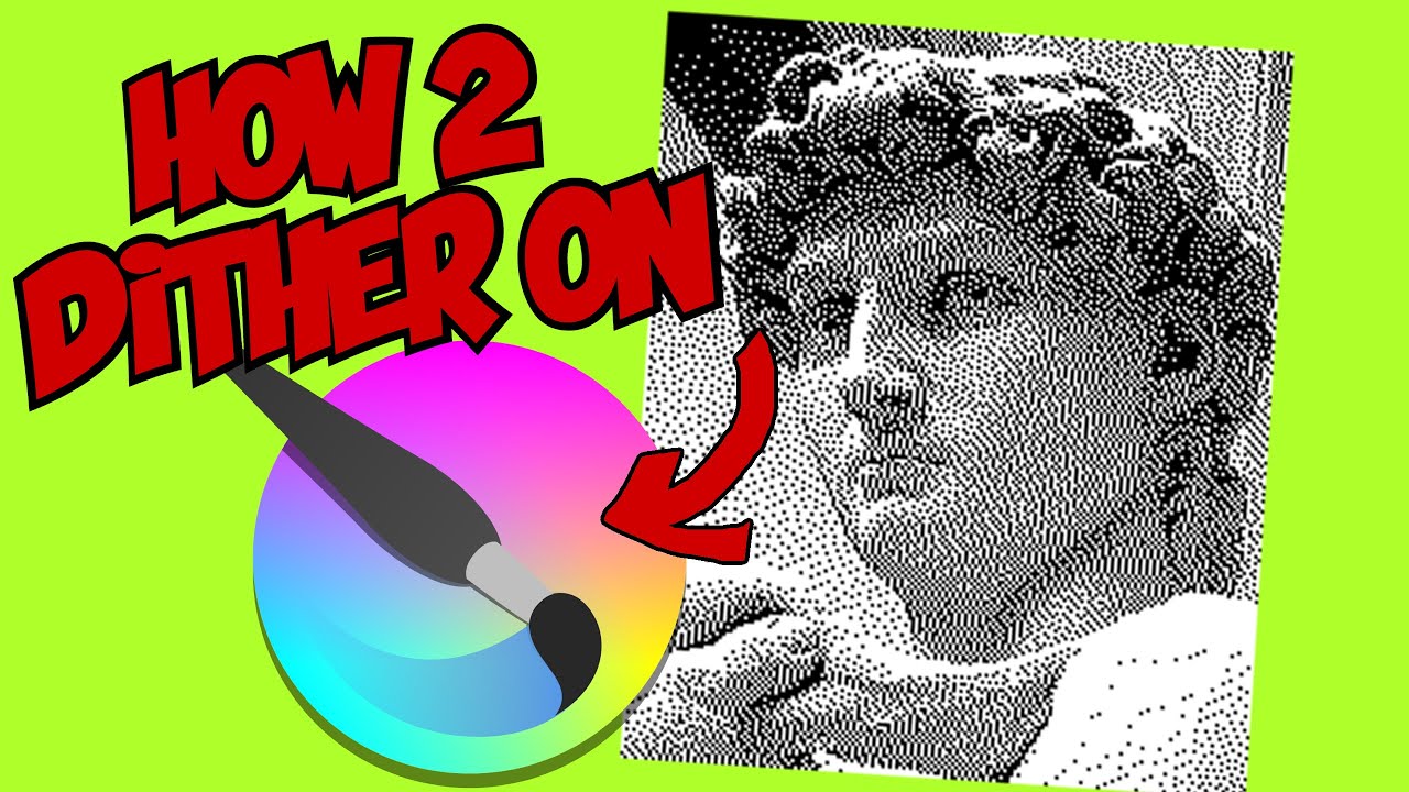 How to use Dithering in Krita! - Krita dithering tutorial