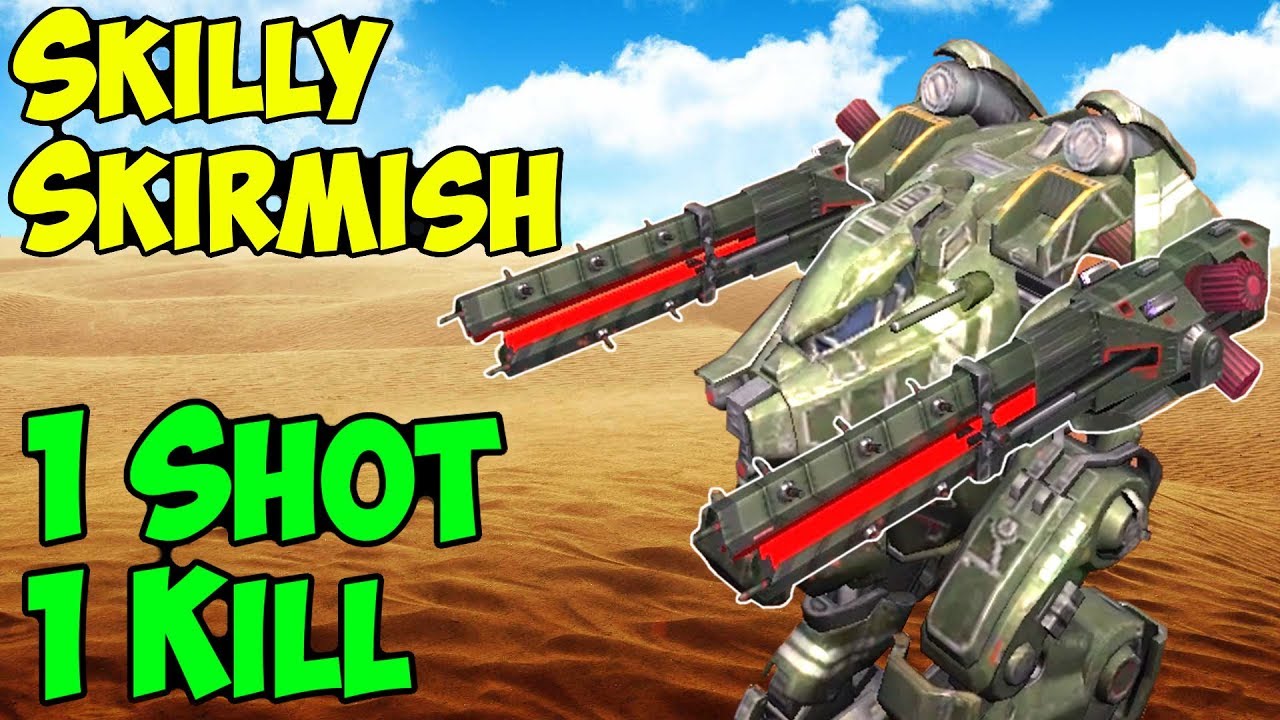 1 выстрел 1 убийство &mdash; забавная перестрелка навыков War Robots Rogatka Gameplay &mdash; WR