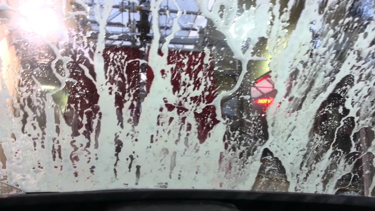 Going through a car wash tunnel Flushing Queens NYC