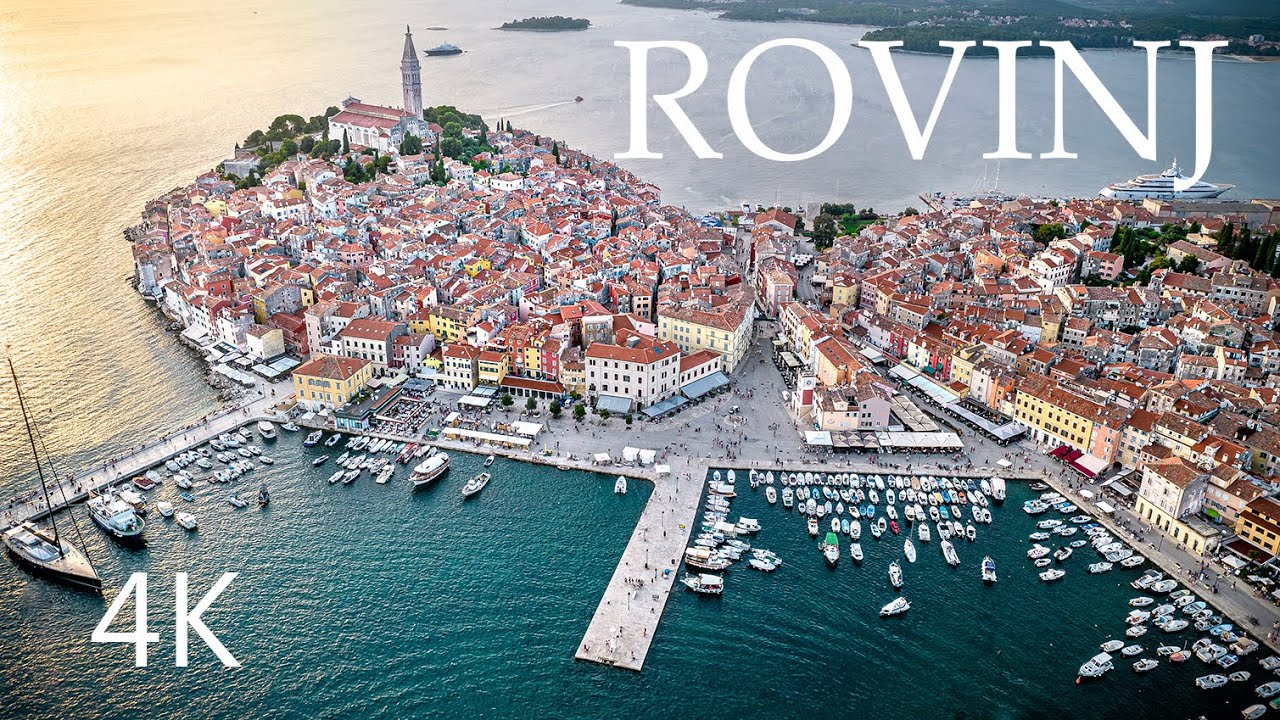 Morning city walk in Rovinj (Croatia) 4K | 60p | 3D Binaural Surround 🎧