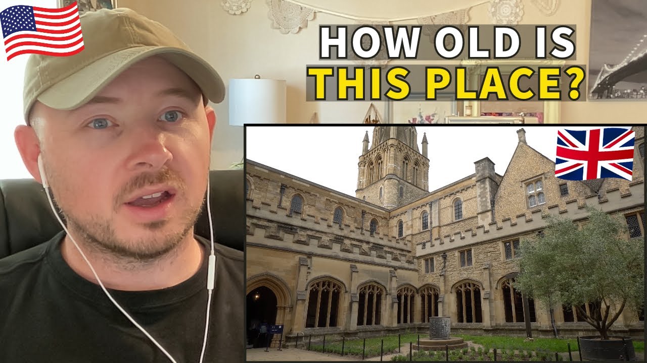 American Reacts to Oxford University Campus Tour - Is This UK's Oldest University?