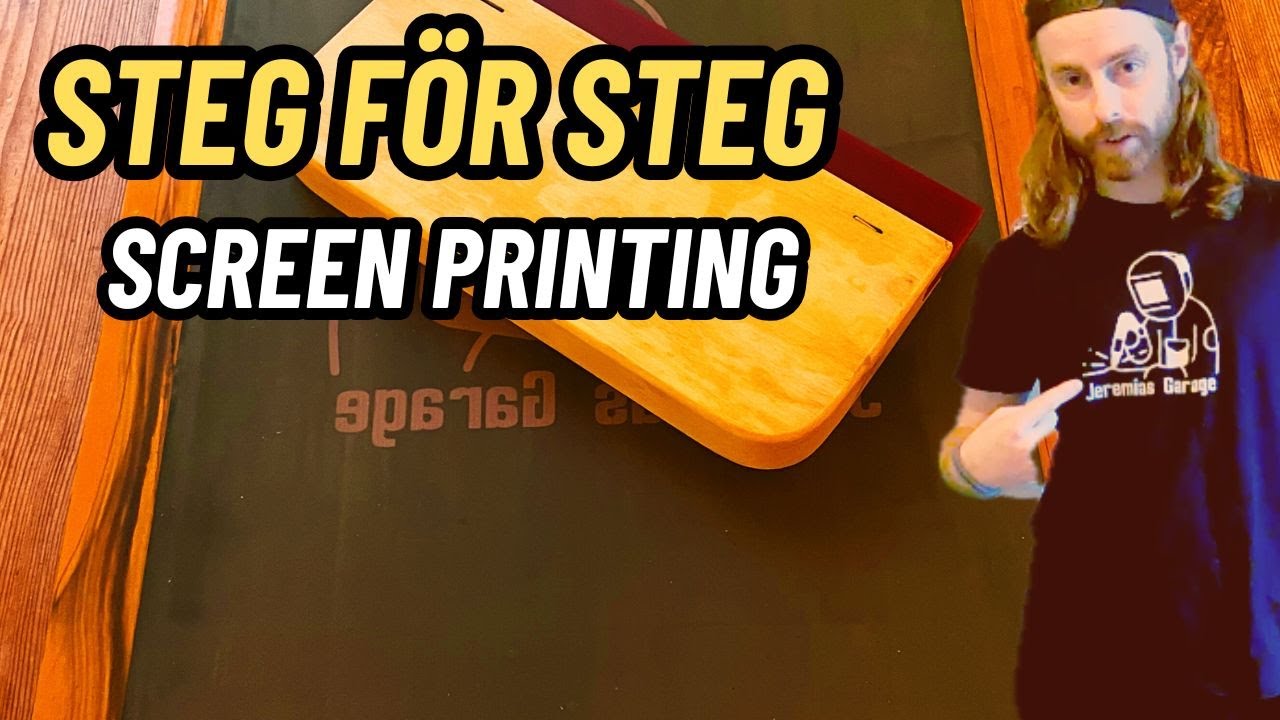 Screen printing hemma – KOMPLETT GUIDE från start till färdig tröja