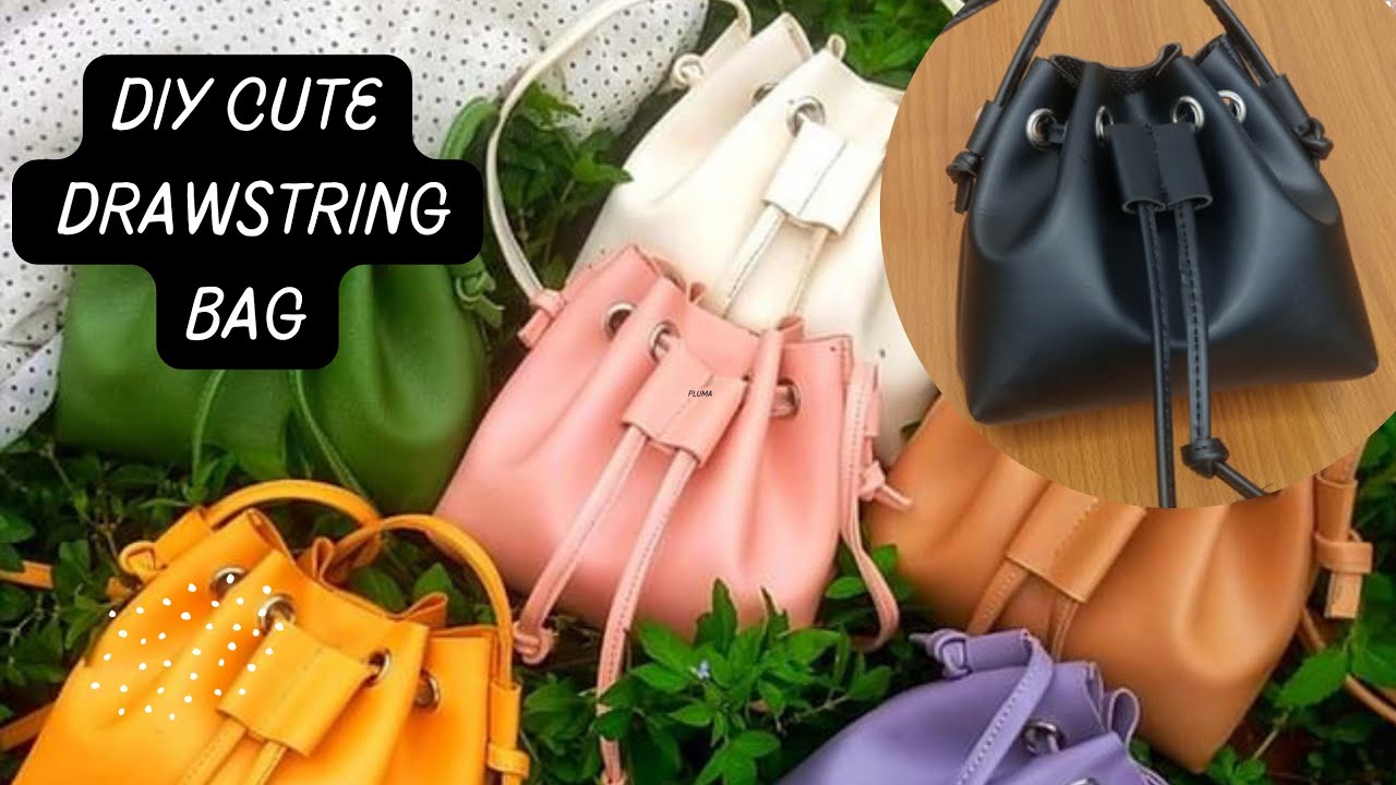 Making a mini bucket bag | Diy bag making.