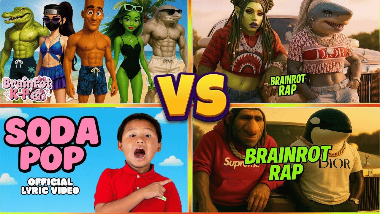 Brainrot Rap Song COMPARISON: Golden VS Gigachad Cover VS Brazilian Phonk VS BRAINROT K-POP
