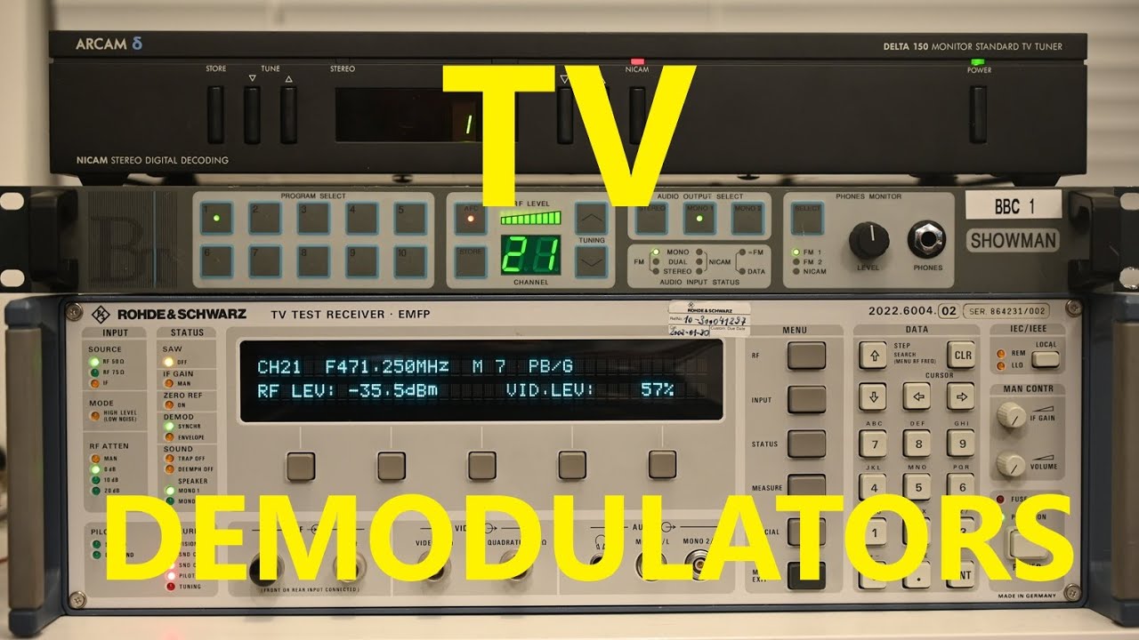 #22 - Analogue TV Demodulators - theory, demonstration and teardowns