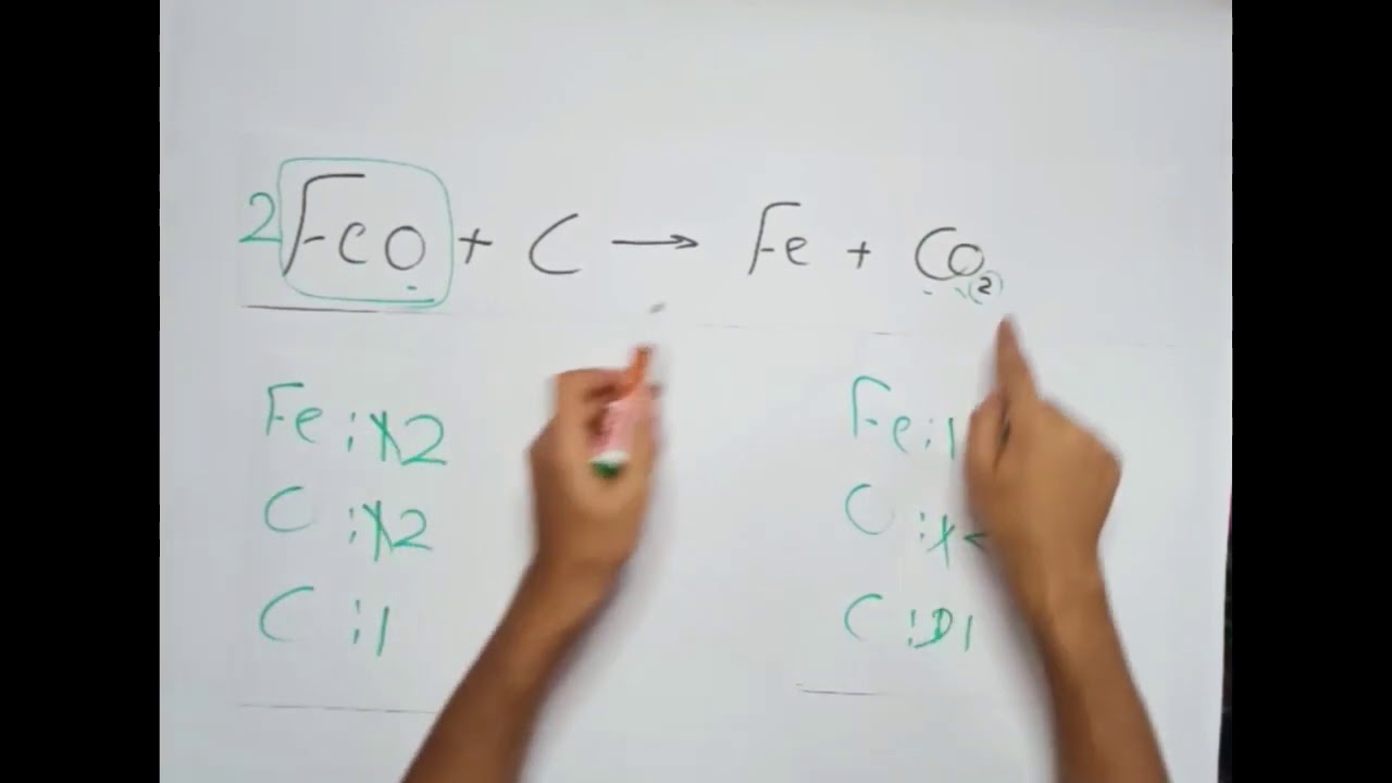اساسيات كيمياء {1} كيفية وزن المعادلة الكيميائية ؟