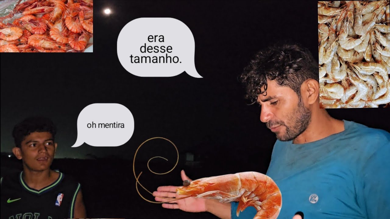 PESCARIA NOTURNA. CAMARÃO BRANCO E MUITOS PEIXES.
