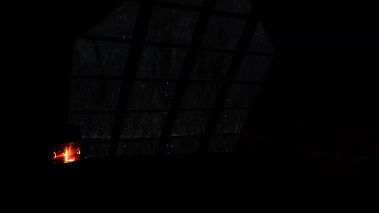 Enjoy the midnight autumn rain in your dream house | Fireplace for ultimate relaxation | Rain ASMR