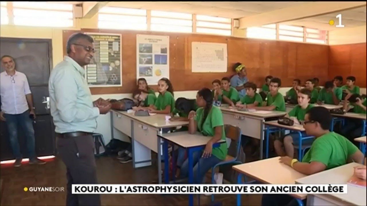 Kourou : l'astrophysicien retrouve son ancien collège