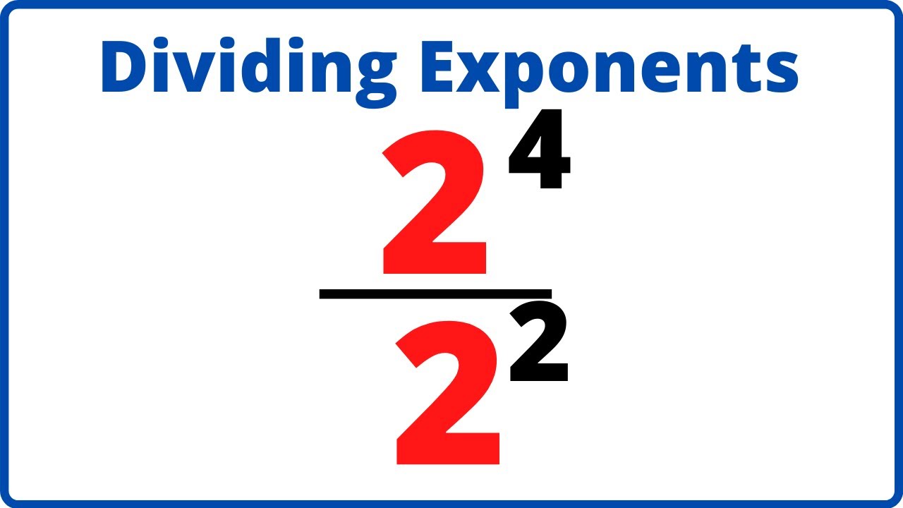 Dividing Exponents with the same bases