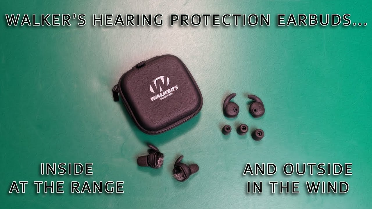 Walker's Hearing Protection Earbuds, Indoors and Outdoors