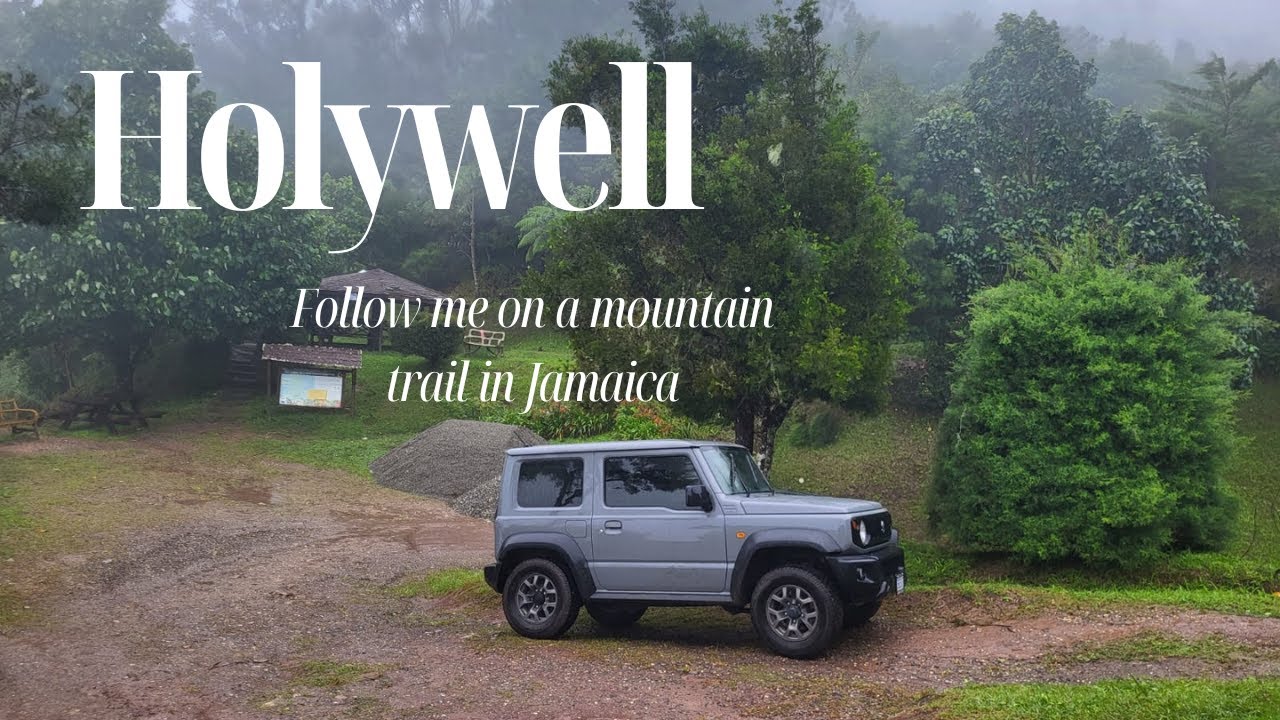 I drove the Jimny on a mountain trail in Jamaica