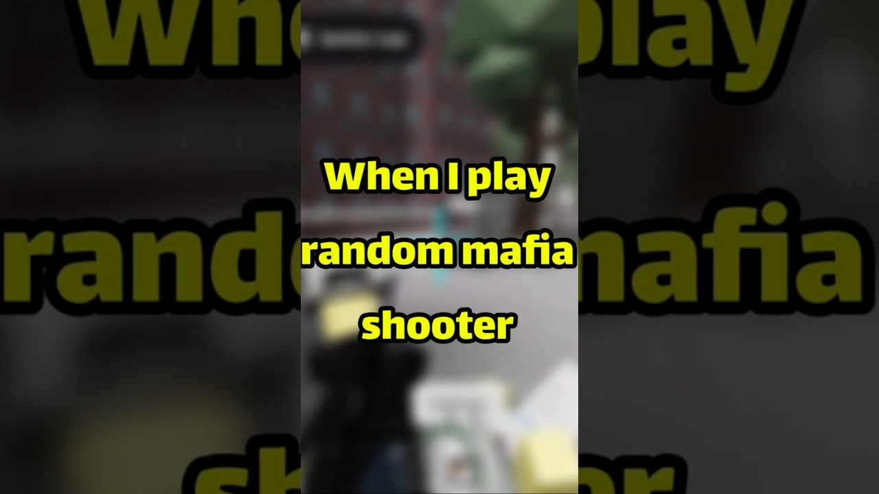 Roblox 🔥 When I play a random mafia shooter 😎