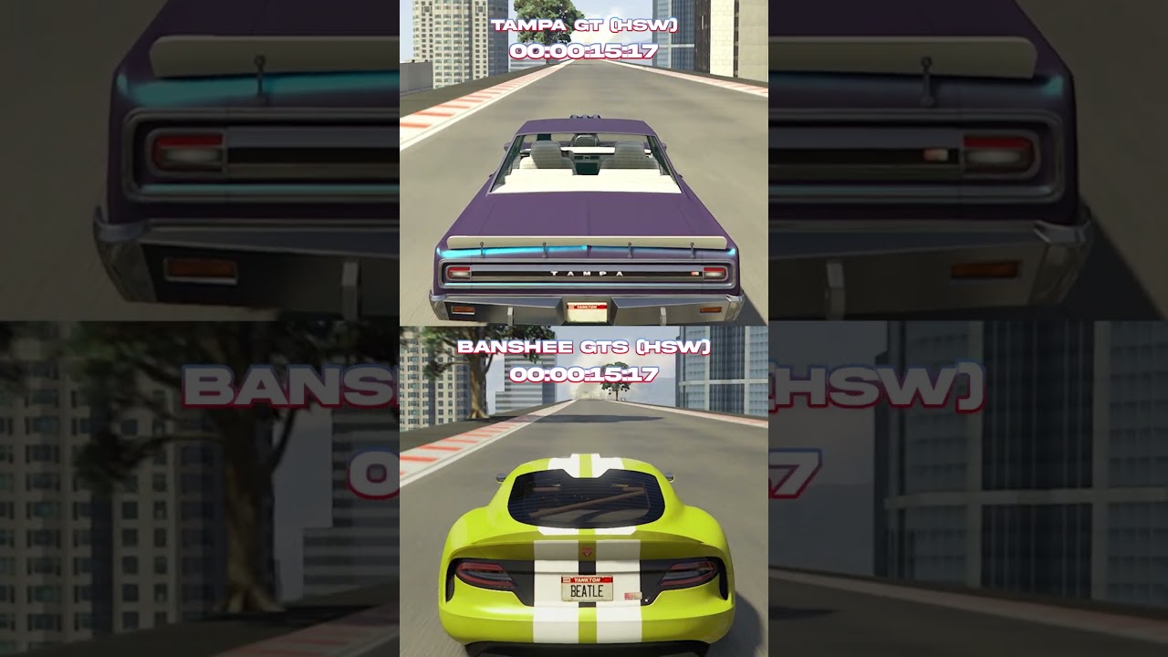 Fastest HSW Muscle vs Sports Car &ndash; Tampa GT vs Banshee GTS!