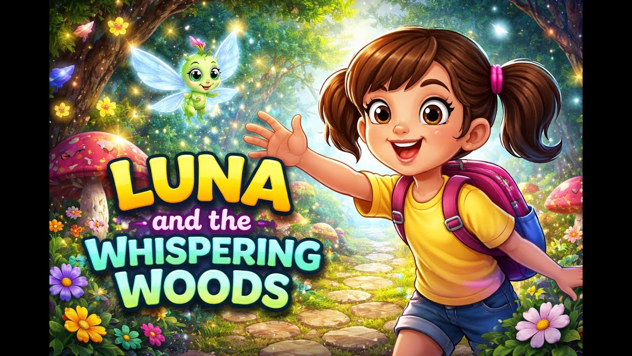 Luna and the Whispering Woods 🌳✨ | A Magical Kids Story About Bravery & Friendship