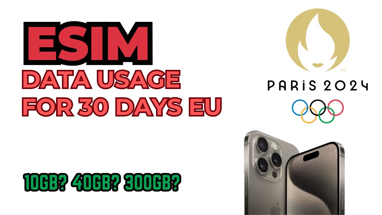 iPhone data  usage for eSIM in EU 2024 - unlimited 5G data!  HD -