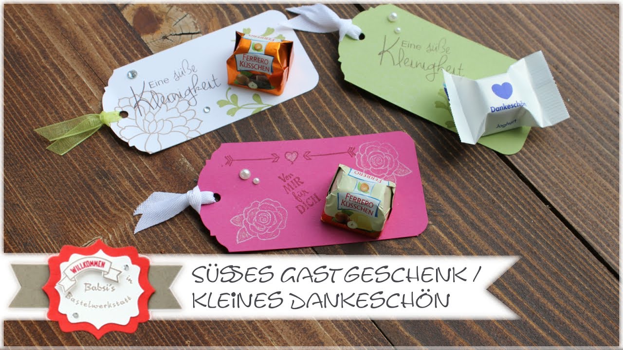 Süßes schnelles Gastgeschenk, Kleines Dankeschön - Hochzeit - Kommunion - Taufe - Tischdeko