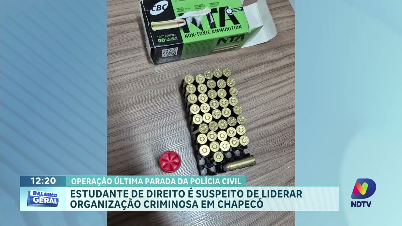 Estudante de Direito é preso em operação da Polícia