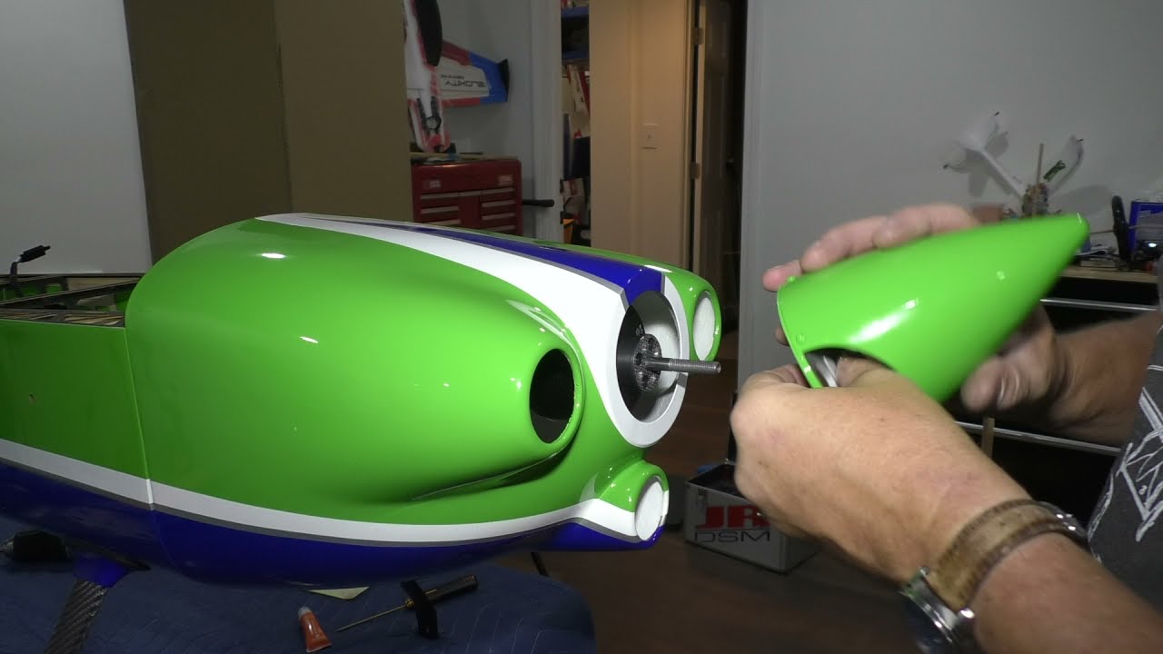 Electric motor perfect spinner/cowl alignment on remote control airplanes