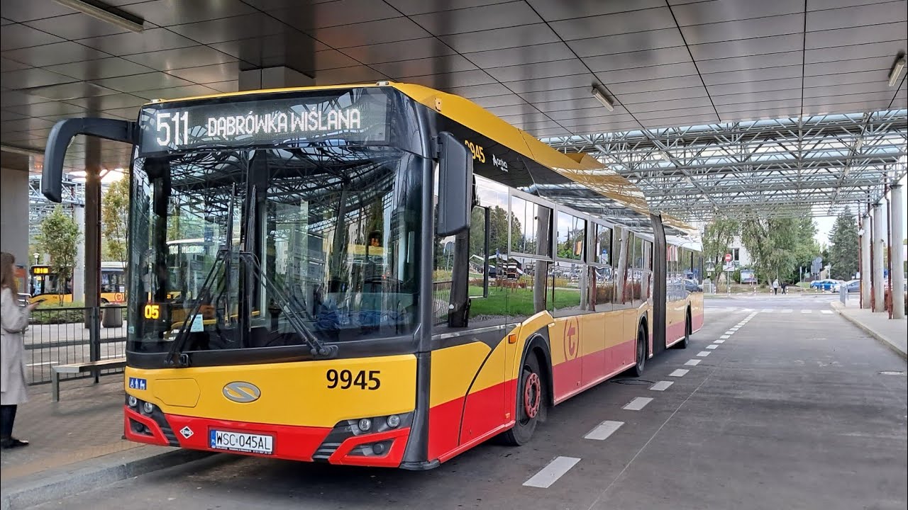 Solaris Urbino 18 IV CNG #9945 (Arriva) - linia 511 ➡️ Metro Młociny *goście w opisie*