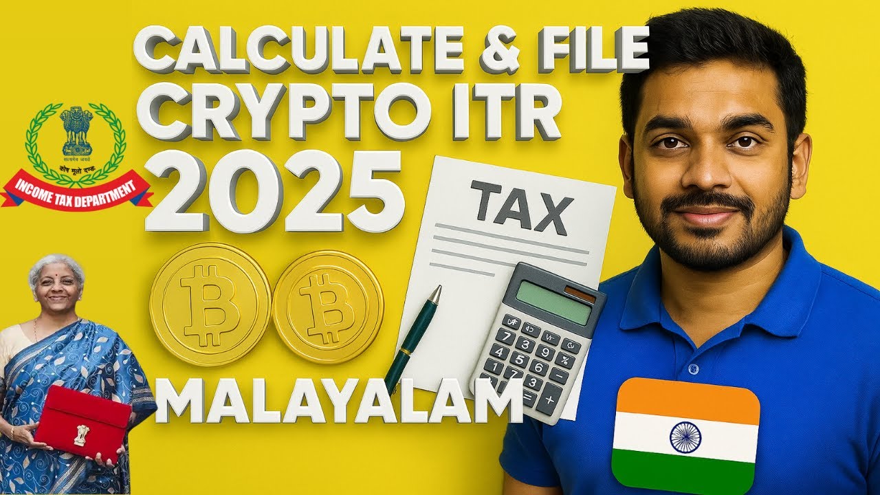 Crypto Tax Filing in Malayalam | Crypto Tax Calculation + Filing Step-by-Step Guide 2025