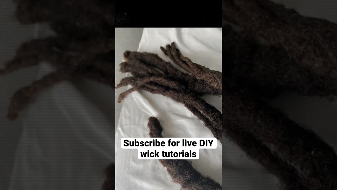 DIY Loc Wick Tutorial! Subscribe for More 🔥✂️ 
