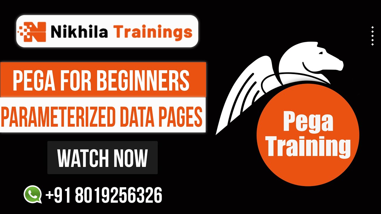 Parameterized Data Pages in Pega | PEGA for Beginners | Contact us at 91 8019256326