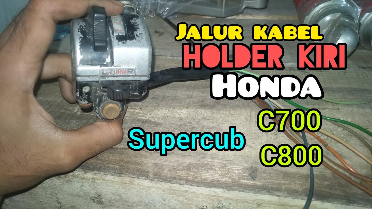 jalur kabel holder kiri HONDA supercub C700/C800