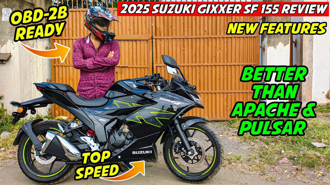 2025 Suzuki Gixxer SF 155 OBD-2B Review|| Top Speed - Most Underrated Japanese bike 🔥