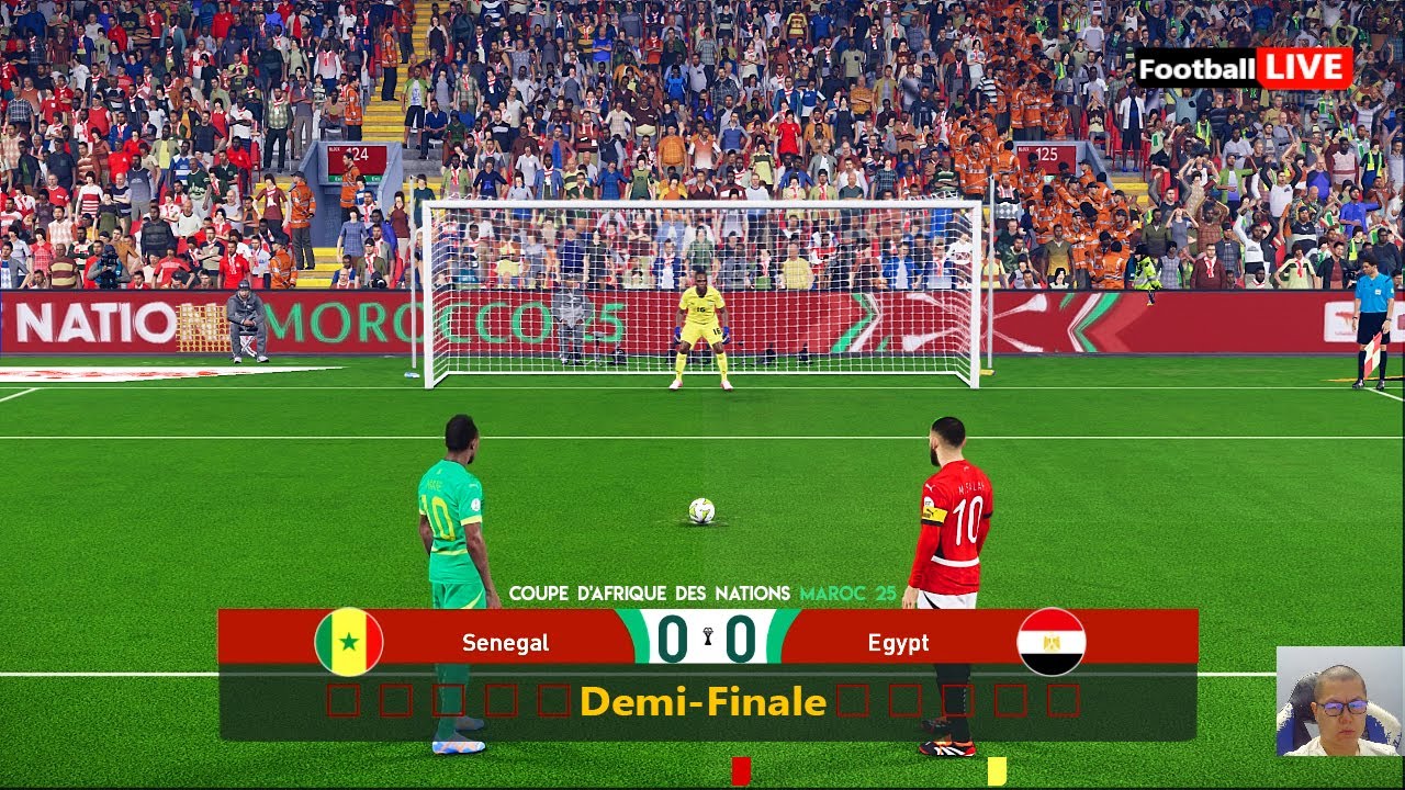 SÉNÉGAL vs ÉGYPTE - Penalty Shootout | Coupe d'Afrique des Nations 2025 | Salah vs Mané | PES