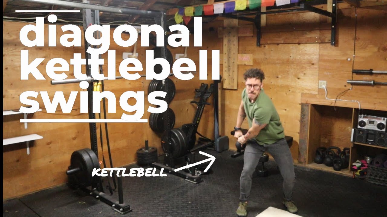 DIAGONAL KETTLEBELL SWINGS