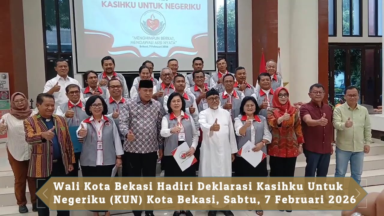 Wali Kota Bekasi Menghadiri Deklarasi Kasihku Untuk Negeriku (KUN) Kota Bekasi