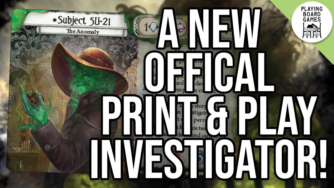 A new OFFICIAL Print and Play Investigator just got announced! | ARKHAM HORROR: THE CARD GAME