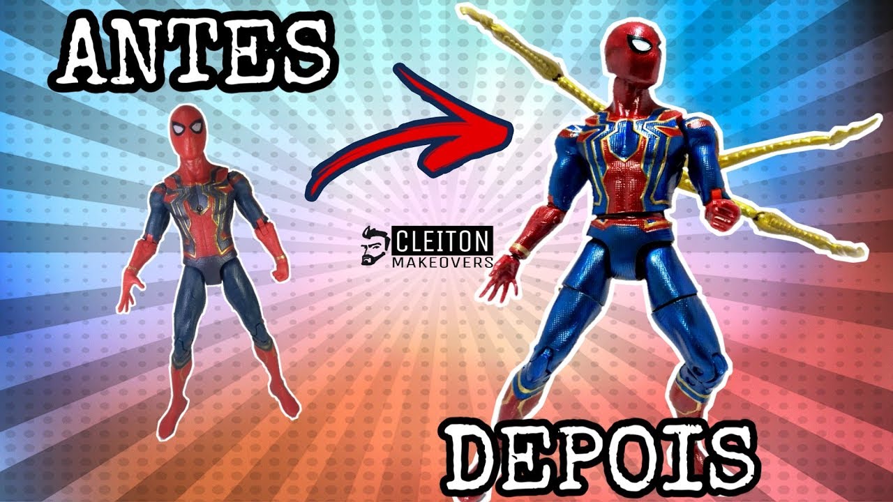 Transformei esse H. Aranha durão de camelô em um legítimo articulado 