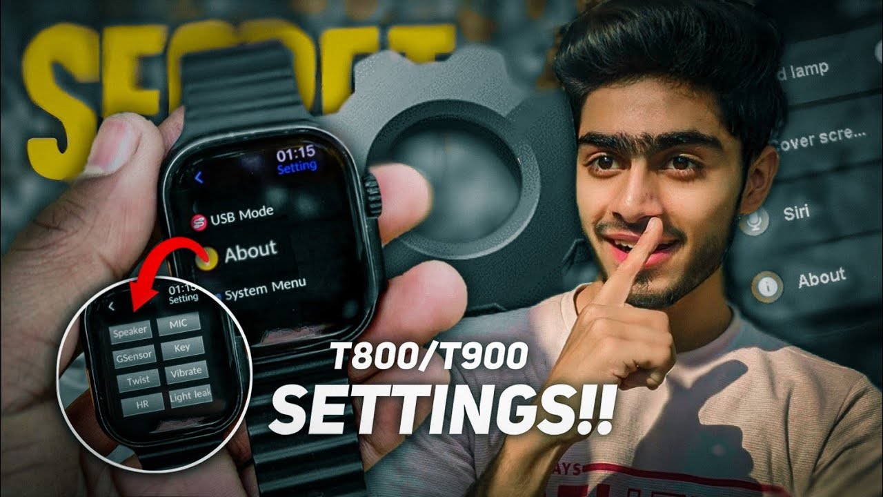 TOP 2 New Secret Settings Of T800/T900 Ultra Smart Watch | Hidden 