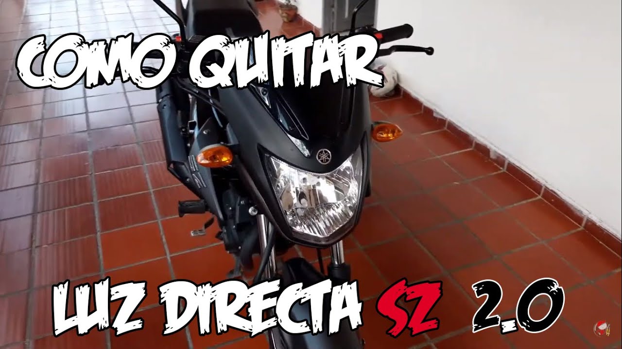 QUITAR LUZ DIRECTA YAMAHA SZ 150 2.0