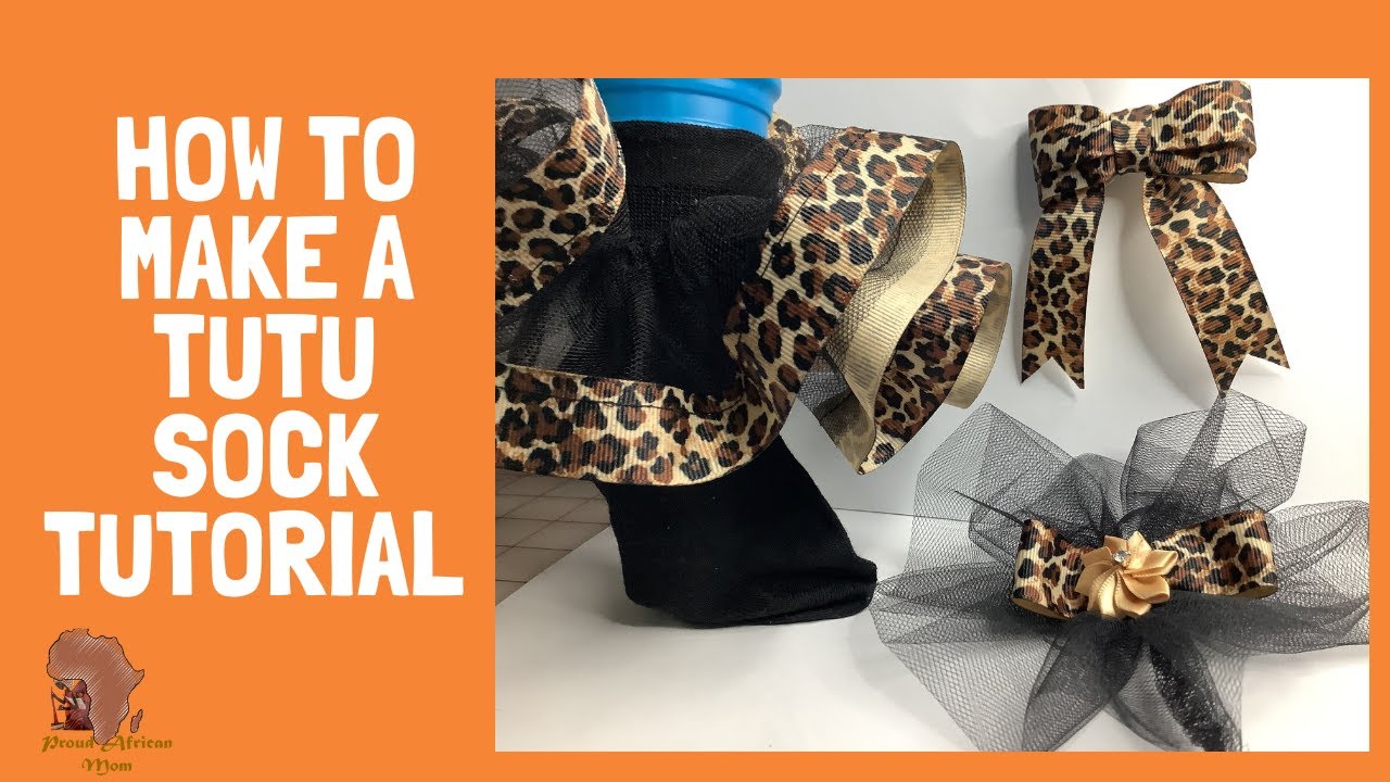 How To Make Ribbon Trimmed Socks|| DIY Tutu Socks