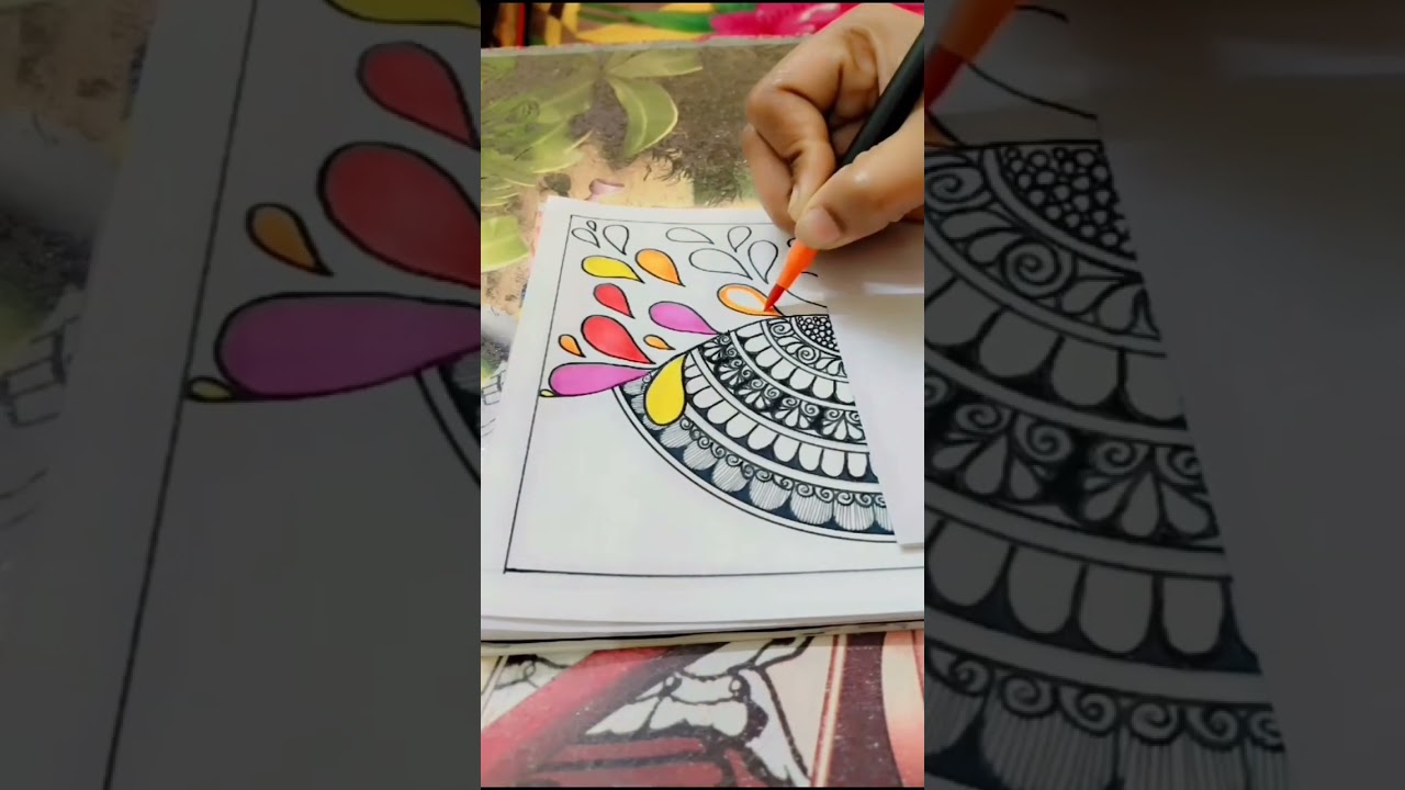 Beautiful Mandala art 💖💫#viral #drawing #trendingvideo  #mandalaart 