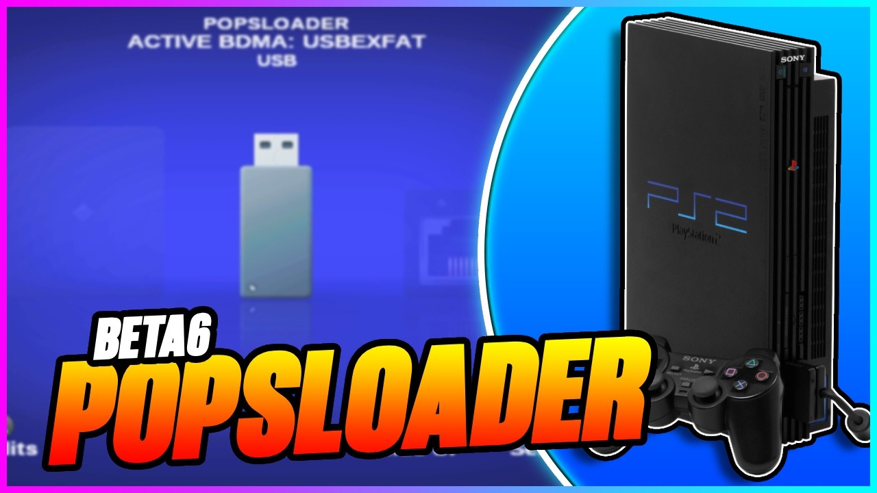 PopsLoader Beta 6 - Novidades e como usar! Nova interface para jogos de PS1 no PS2!