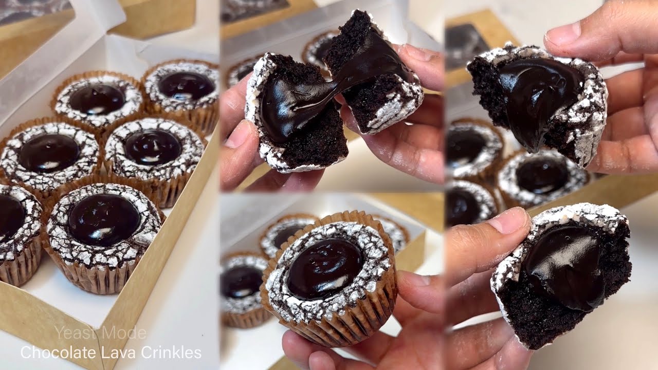 CHOCOLATE LAVA CRINKLES Recipe