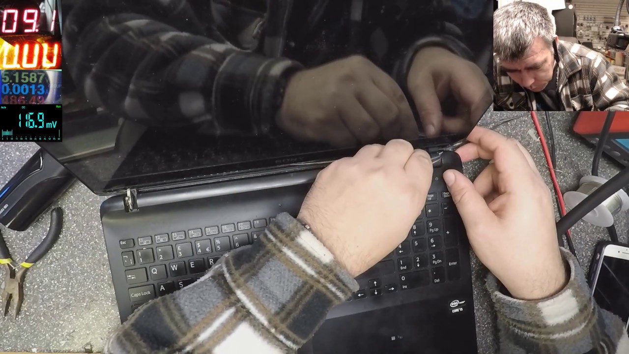 Sony Vaio hinge repair  job