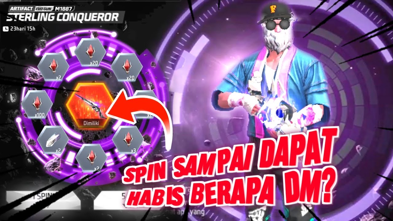 SPIN EVOGUN SHOTGUN 2 SAMPAI DAPAT | HABIS BERAPA DM ❓️