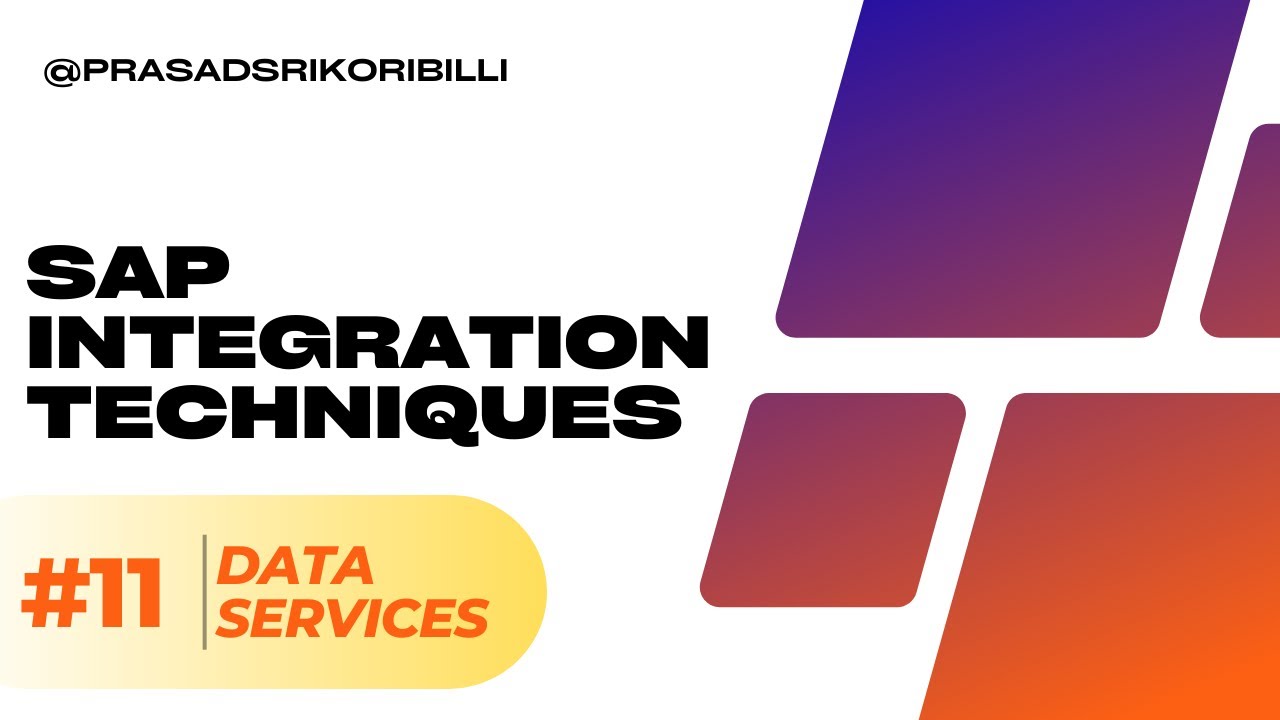 Part 11 - SAP Integration Technique SAP Data Services by Prasad Sri Koribilli #dataservices #sap