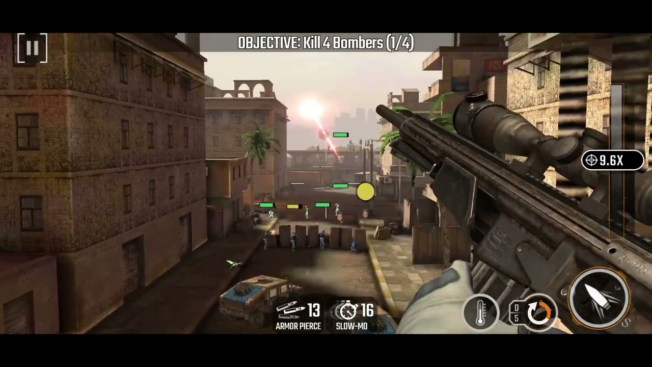 SNIPER STRIKE, Z3, BAGHDAD, RIFLE, MISSION 16,17,18,19,20.