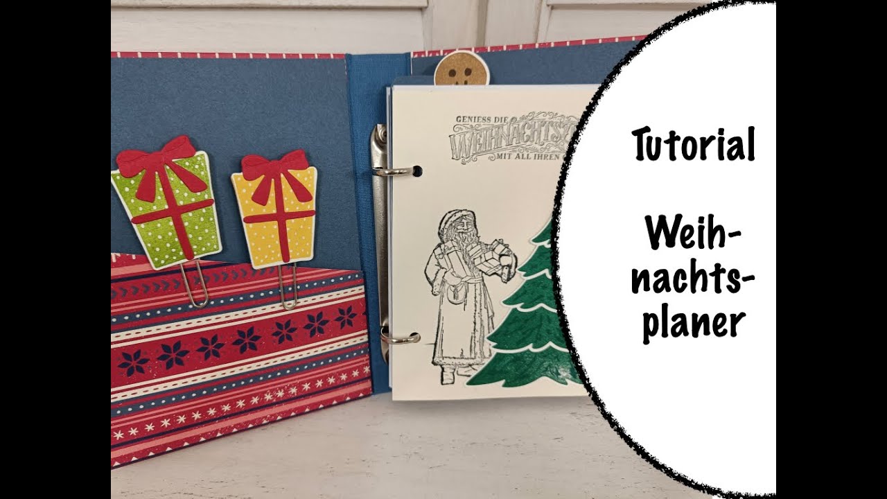 Weihnachtsplaner | süßen Ordner selber machen | Stampin' Up!