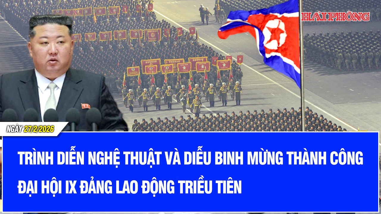 Trình diễn nghệ thuật và diễu binh mừng thành công Đại hội IX Đảng Lao động Triều Tiên