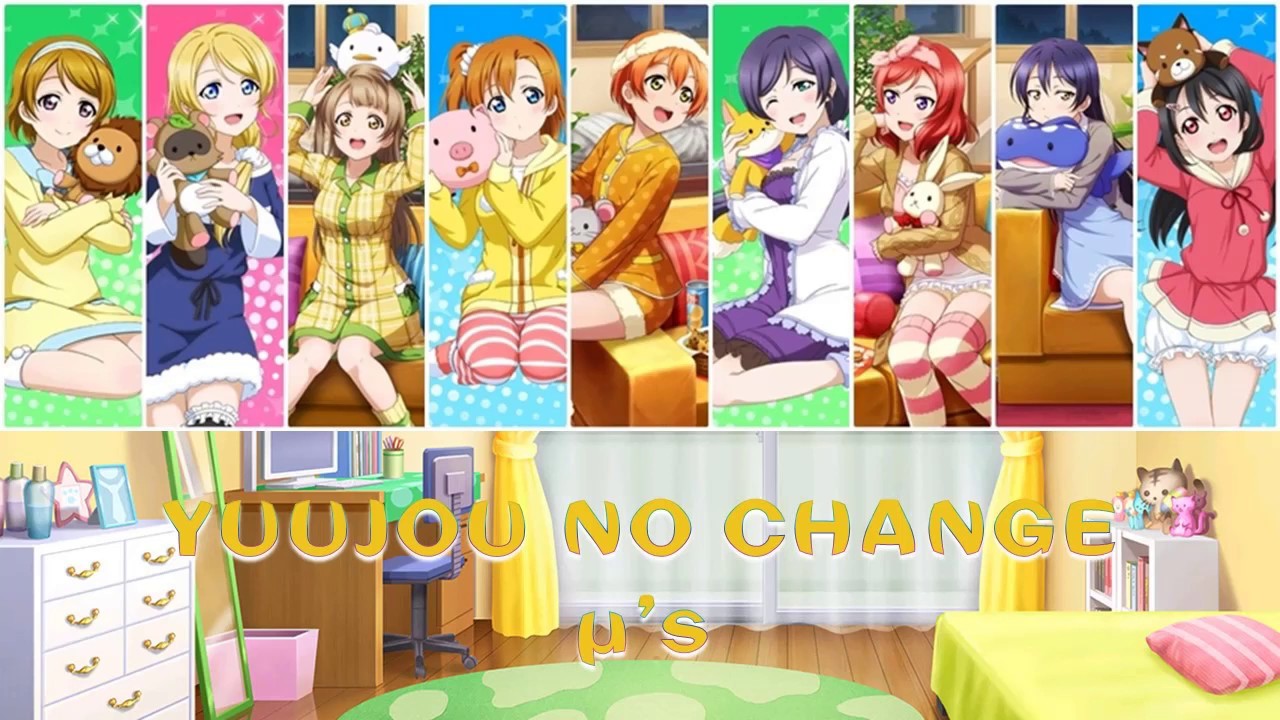 μ's - Yuujou No Change color coded (ROM/ENG/VIE)