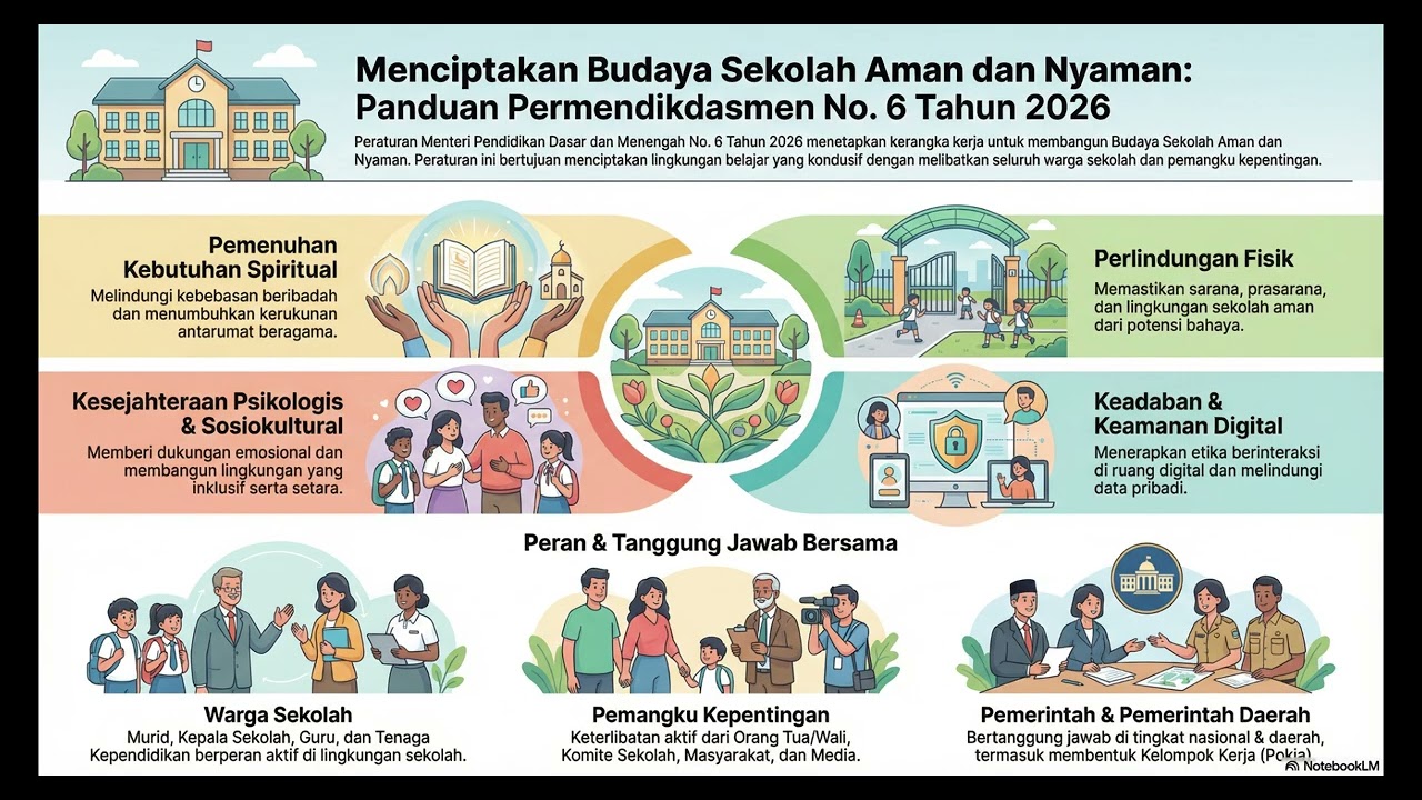 Permendikdasmen Nomor 6 Tahun 2026: Budaya Sekolah Aman dan Nyaman