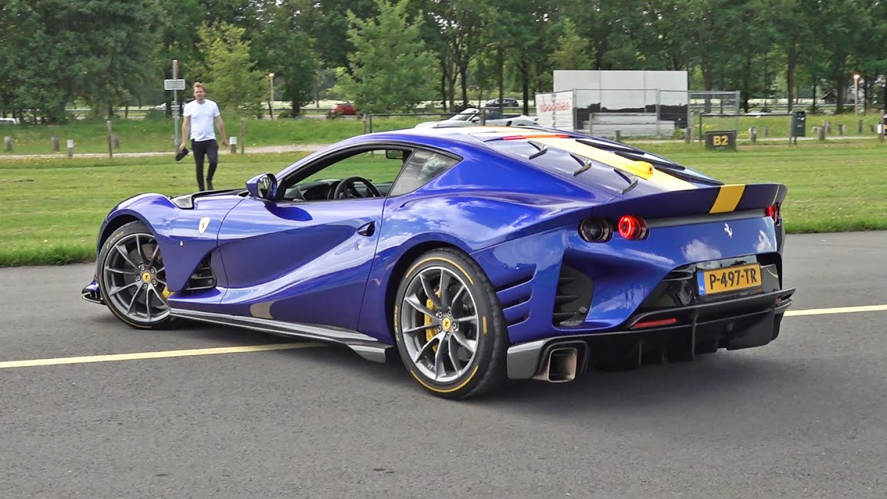 Ferrari 812 Competizione - Engine Start up, Acceleration and Overview!